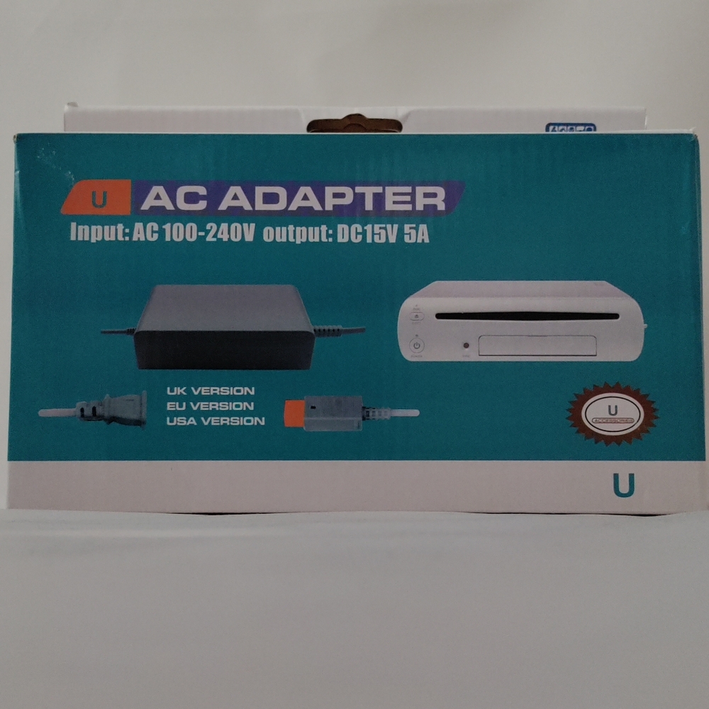 NWOT. U Wii AC Adapter for Wii - White New in box.